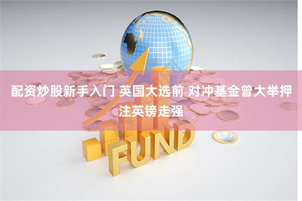 配资炒股新手入门 英国大选前 对冲基金曾大举押注英镑走强