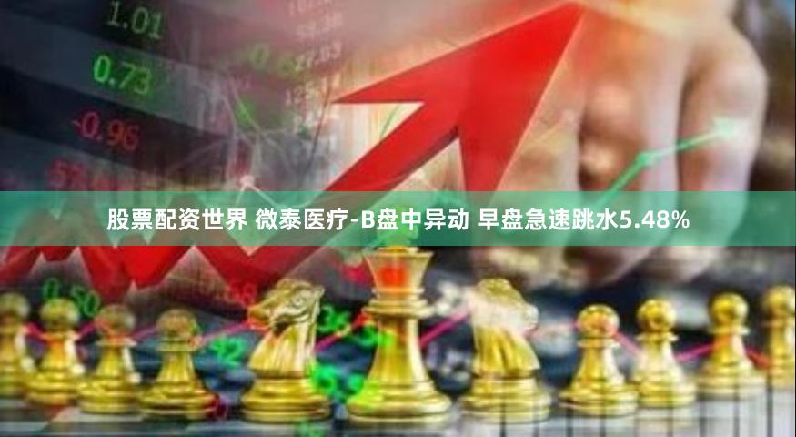 股票配资世界 微泰医疗-B盘中异动 早盘急速跳水5.48%