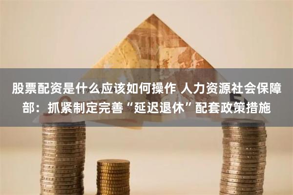 股票配资是什么应该如何操作 人力资源社会保障部：抓紧制定完善“延迟退休”配套政策措施