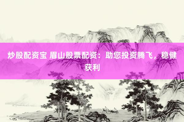 炒股配资宝 眉山股票配资：助您投资腾飞，稳健获利